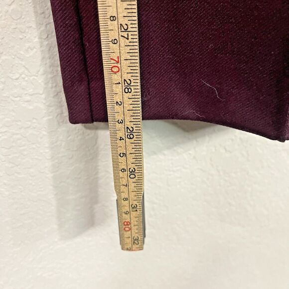 NWT Talbots Pant Wide Leg Maroon Burgundy Medium - Picture 6 of 9